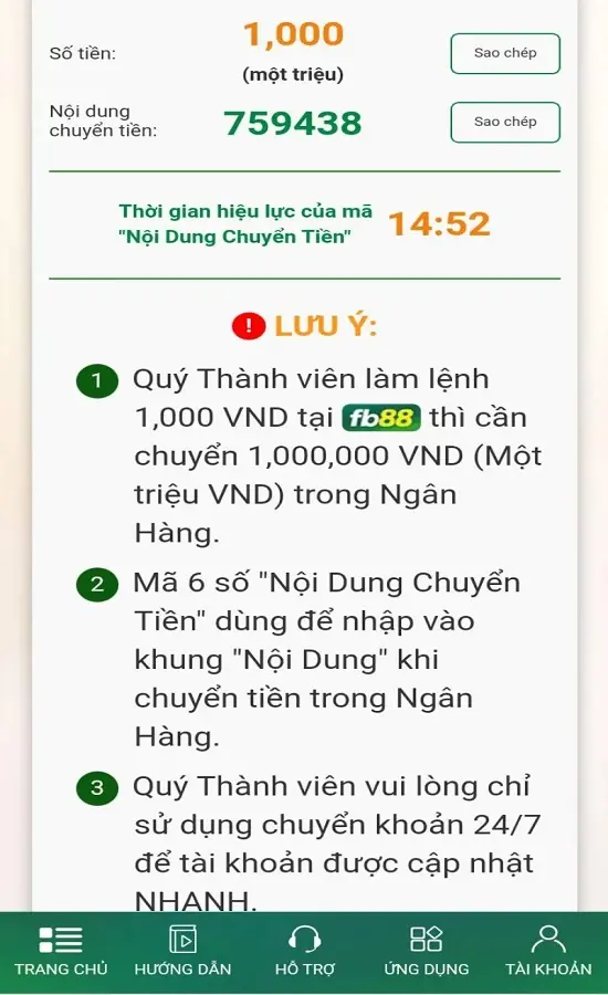 Cách nạp tiền FB88 hiệu quả cao nhất